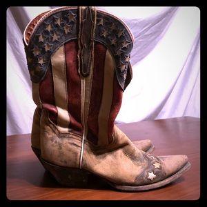 Dan Post Liberty Ladies Camel Leather Boots Size 9